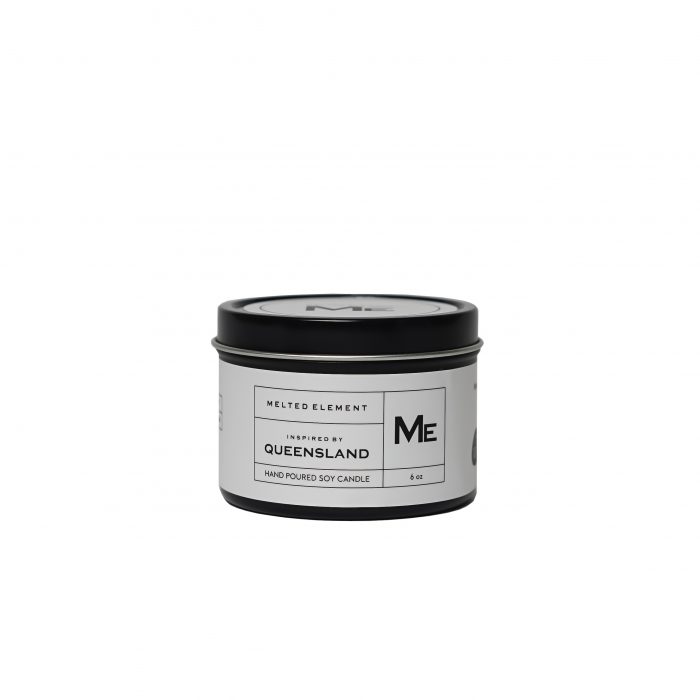 Melted Element Queensland Travel Candle White